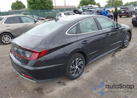 2023 Hyundai Sonata Hybrid Blue from USA, damaged, VIN KMHL24JJ7PA059214